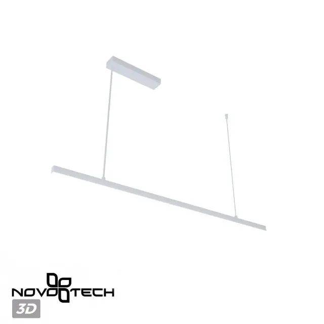 Подвесной светильник Novotech SOTTO, линейный белый корпус из металла и пластика в стиле минимализм, ракурс 5