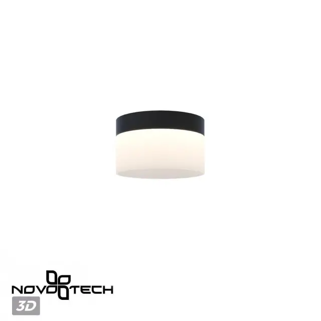 Накладной точечный светильник Novotech белый, цилиндрическая форма, матовый акриловый плафон, ракурс 4