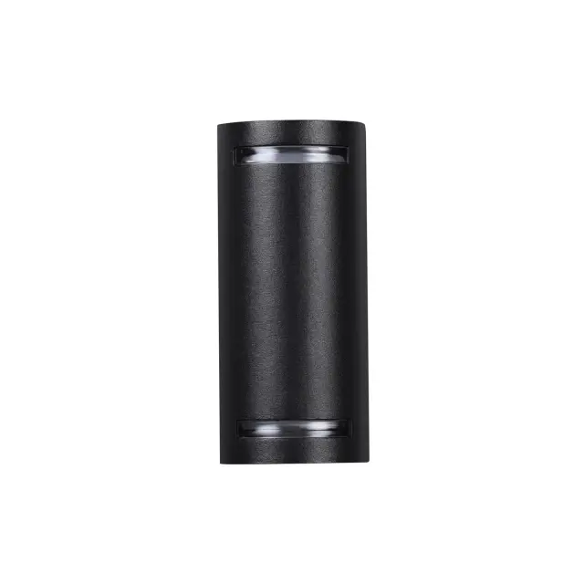 Настенный уличный светильник матовый черный Novotech LANDSCAPE с двумя интегрированными источниками света в, ракурс 3