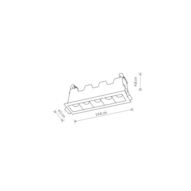 Точечный светильник Nowodvorski 10043 MINI LED — черный, ракурс 3