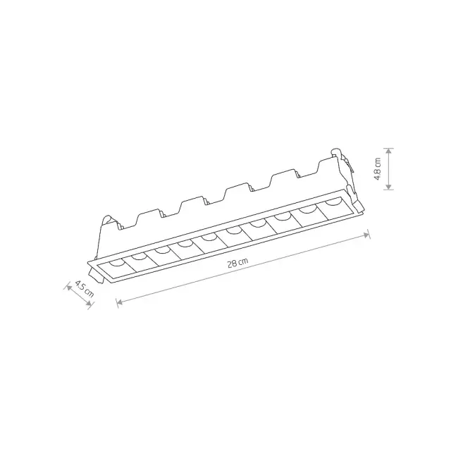 Точечный светильник Nowodvorski 10045 MINI LED — черный, ракурс 3
