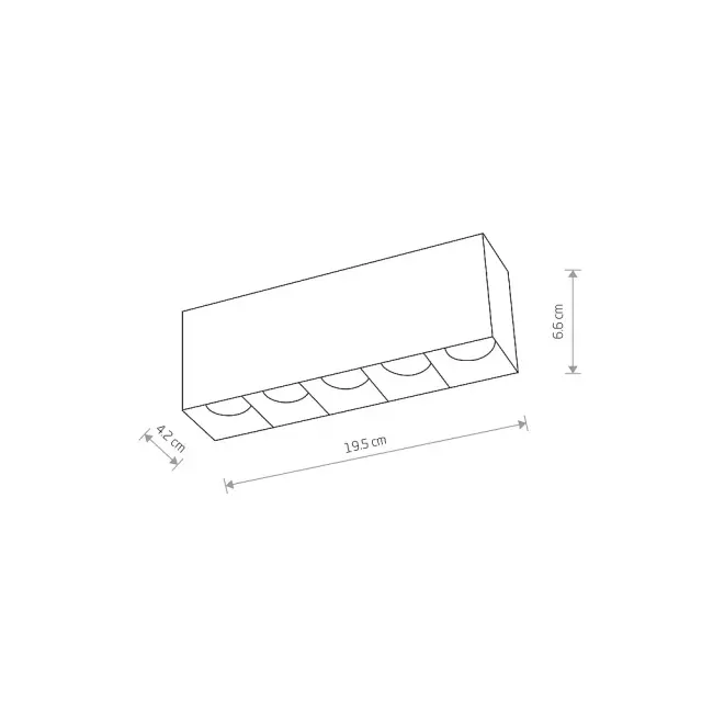 Точечный светильник Nowodvorski 10052 MIDI LED — белый, ракурс 6