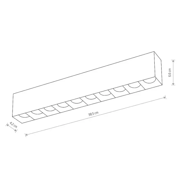Точечный светильник Nowodvorski 10053 MIDI LED — белый, ракурс 6