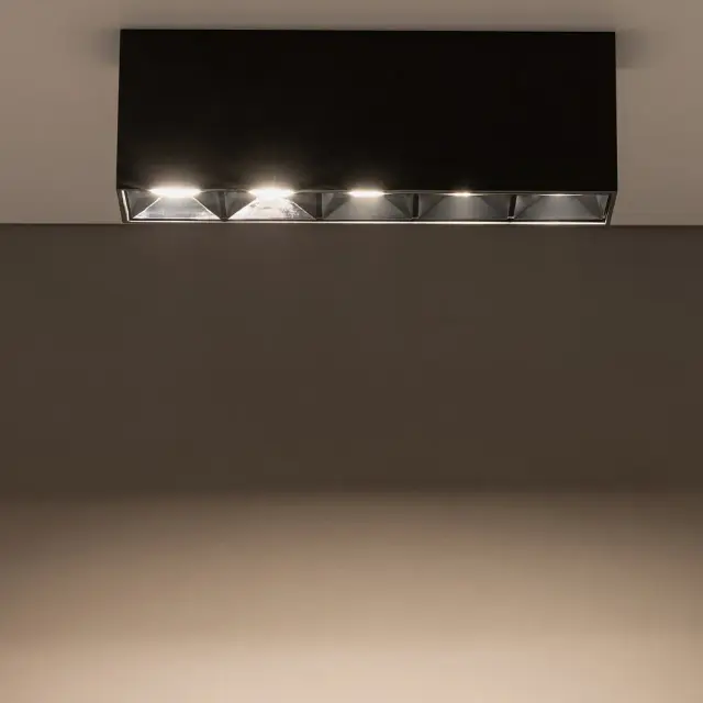 Точечный светильник Nowodvorski 10055 MIDI LED — черный, ракурс 2