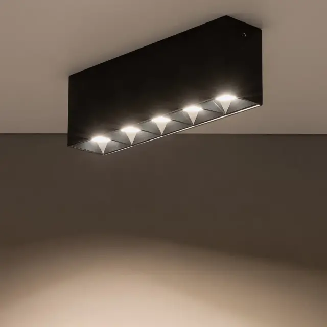 Точечный светильник Nowodvorski 10055 MIDI LED — черный, ракурс 3
