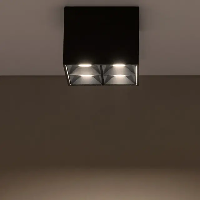 Точечный светильник Nowodvorski 10057 MIDI LED — черный, ракурс 2