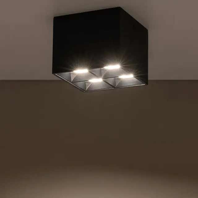 Точечный светильник Nowodvorski 10057 MIDI LED — черный, ракурс 3