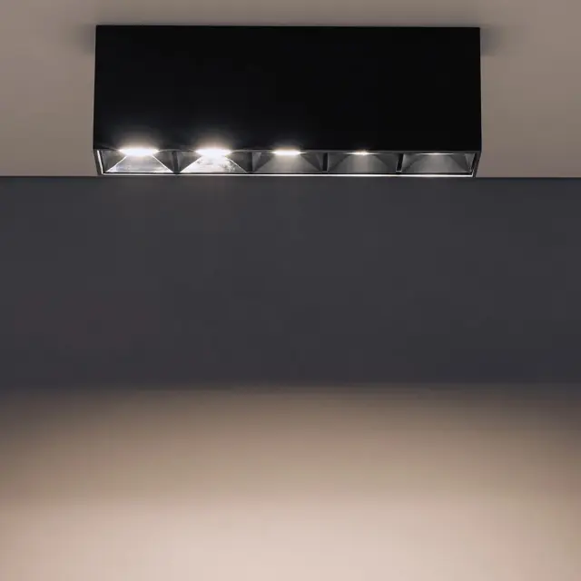 Точечный светильник Nowodvorski 10058 MIDI LED — черный, ракурс 2