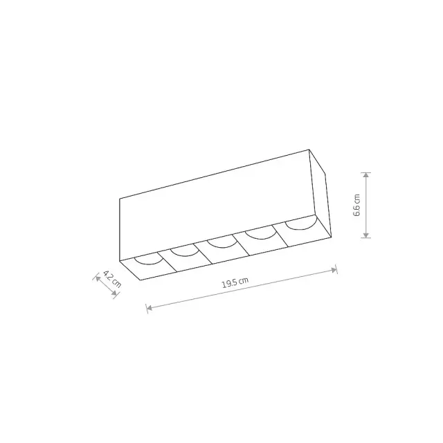 Точечный светильник Nowodvorski 10058 MIDI LED — черный, ракурс 6