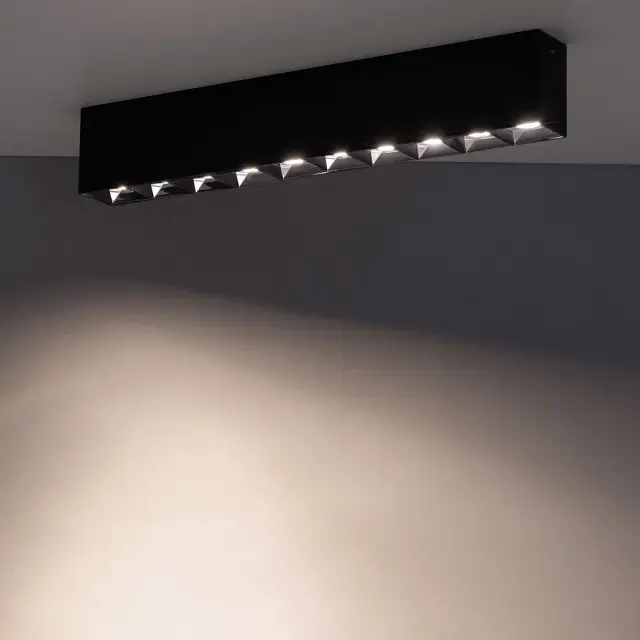 Точечный светильник Nowodvorski 10060 MIDI LED — черный, ракурс 3
