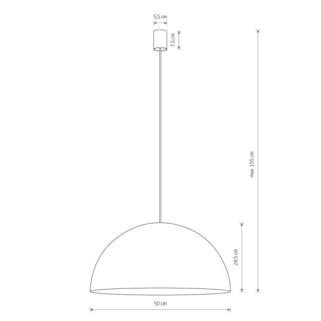 Светильник Nowodvorski 10296 HEMISPHERE SUPER L — коричневый, ракурс 5
