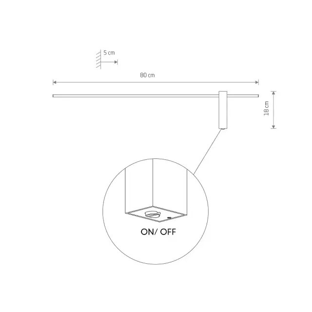 Бра Nowodvorski 10311 MOTIVE LED M — черный, ракурс 4