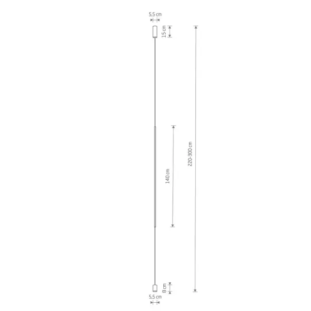 Светильник Nowodvorski 10362 VERTIC LED — черный, ракурс 7