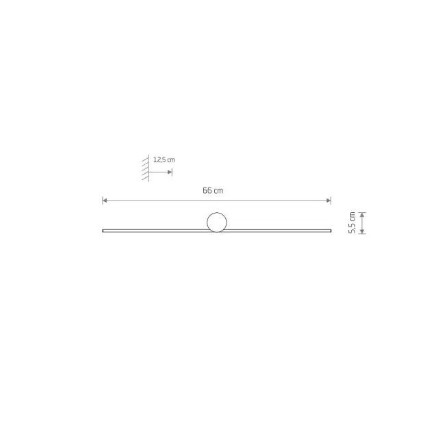 Бра Nowodvorski 10368 SPIN LED S — черный, ракурс 7