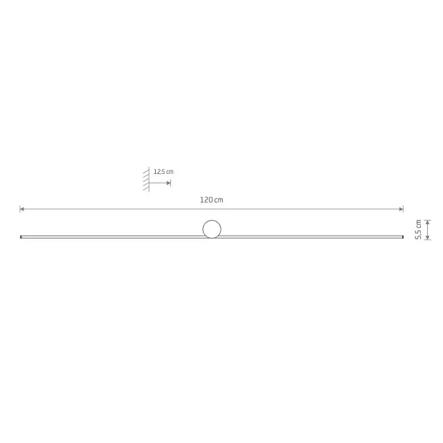Бра Nowodvorski 10371 SPIN LED L — черный, ракурс 6