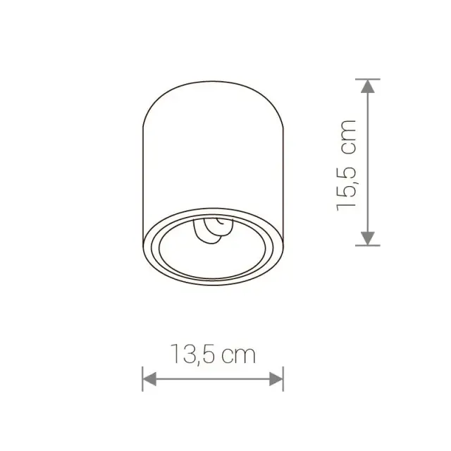 Точечный светильник Nowodvorski 4867 DOWNLIGHT — серебряный, ракурс 2