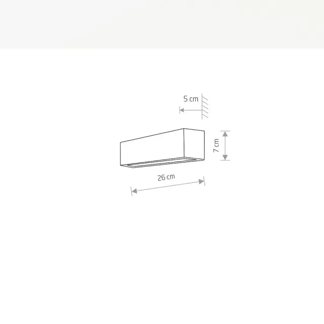 Бра Nowodvorski 6345 STRAIGHT WALL XS — белый, ракурс 7