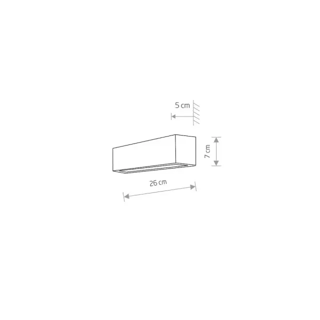Бра Nowodvorski 6350 STRAIGHT WALL XS — черный, ракурс 8