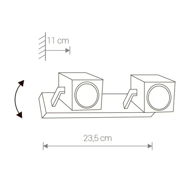 Спот Nowodvorski 6523 CUBOID — белый, ракурс 2