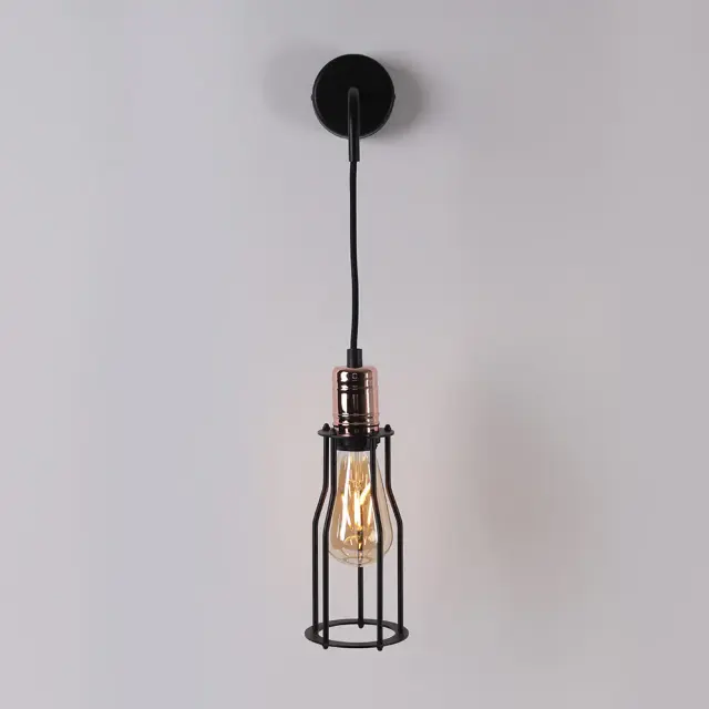 Бра Nowodvorski 6605 WORKSHOP — черный, ракурс 6