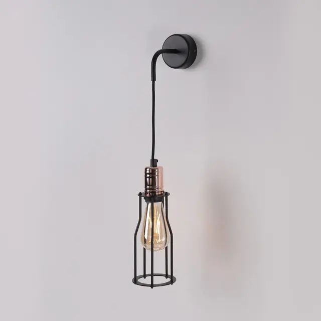 Бра Nowodvorski 6605 WORKSHOP — черный, ракурс 7