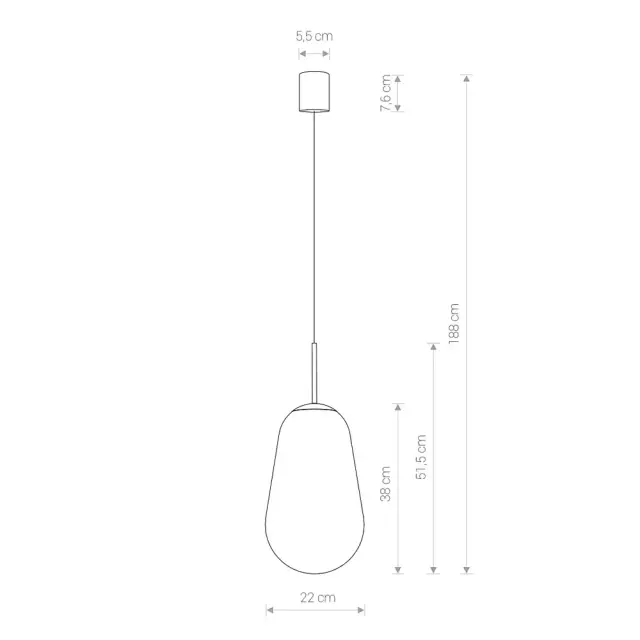 Светильник Nowodvorski 7797 PEAR L — черный, ракурс 4