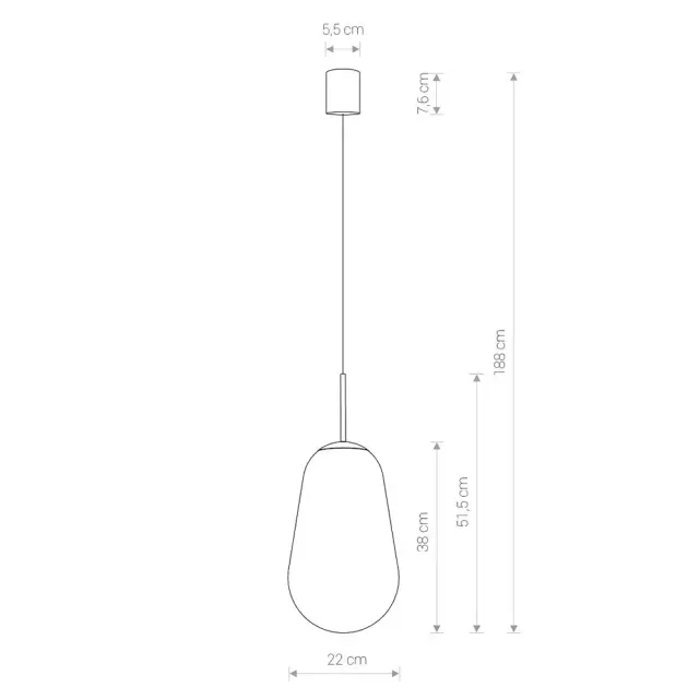 Светильник Nowodvorski 7798 PEAR M — черный, ракурс 4