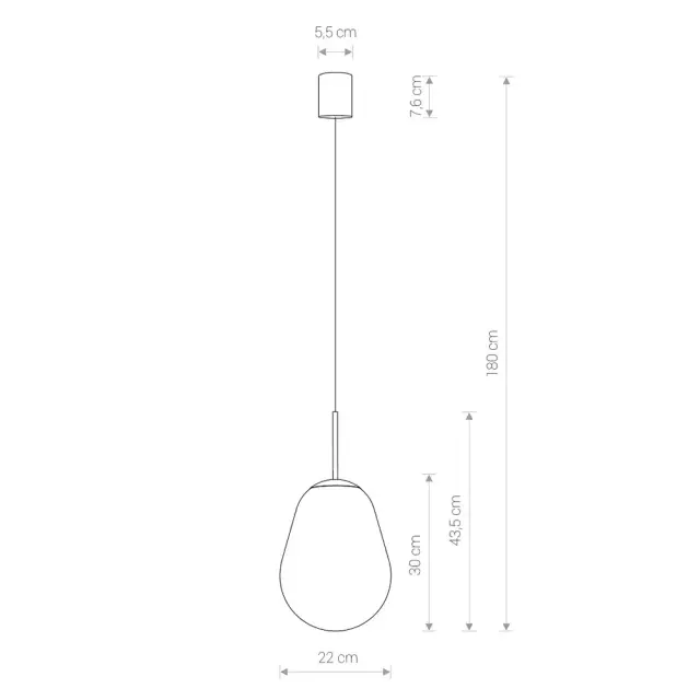 Светильник Nowodvorski 7800 PEAR S — черный, ракурс 4