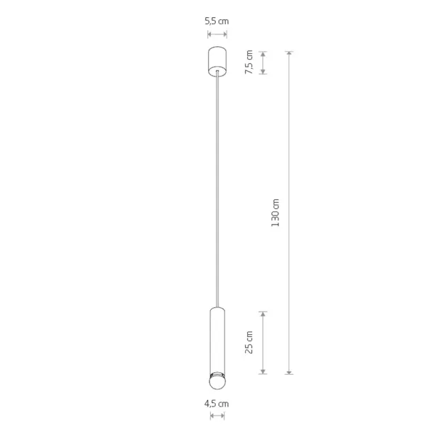 Светильник Nowodvorski 7851 BATON — черный, ракурс 3