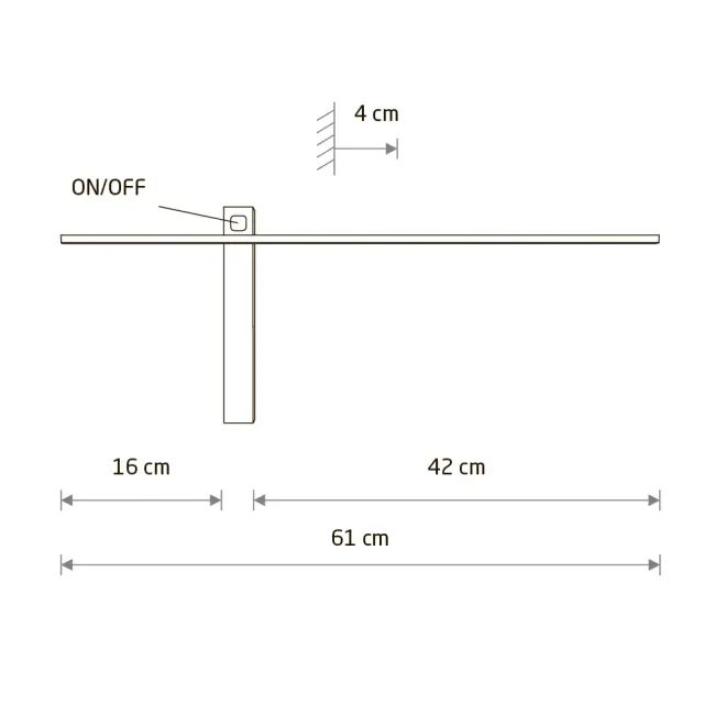 Бра Nowodvorski 8115 IMPULSE LED S — черный, ракурс 3