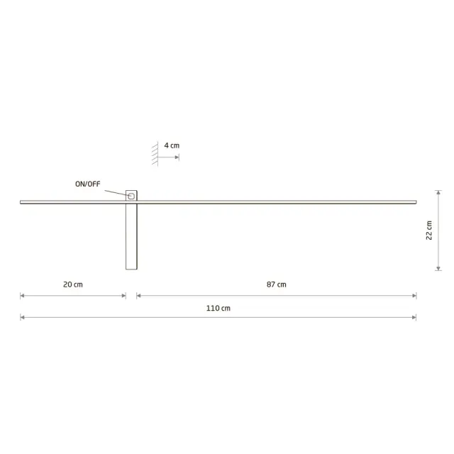 Бра Nowodvorski 8117 IMPULSE LED L — черный, ракурс 4