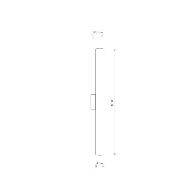 Светильник для ванной комнаты Nowodvorski 8118 ICE TUBE LED S — хром, ракурс 4