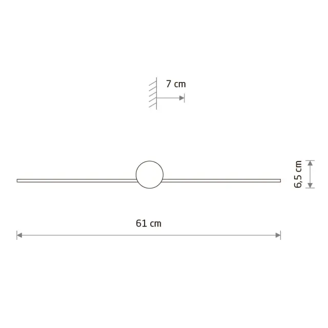 Светильник для ванной комнаты Nowodvorski 8127 PIN LED S — черный, ракурс 5