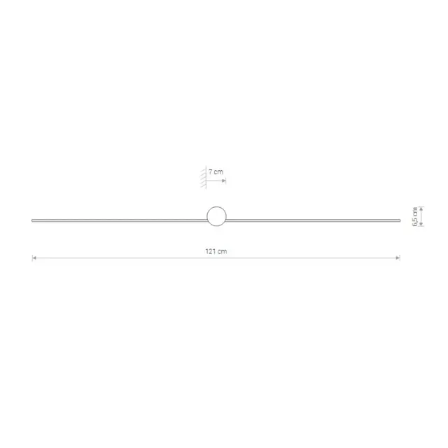 Светильник для ванной комнаты Nowodvorski 8130 PIN LED L — черный, ракурс 5