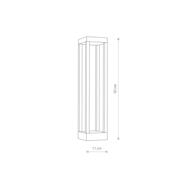 Уличный светильник Nowodvorski 8145 STRUCTURE LED — черный, ракурс 3