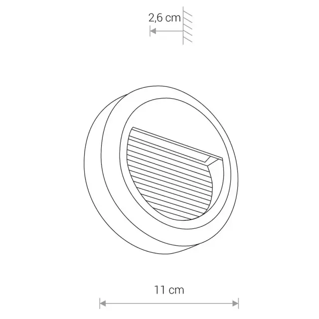 Уличный светильник Nowodvorski 8147 SIDEWALK ROUND LED — черный, ракурс 5