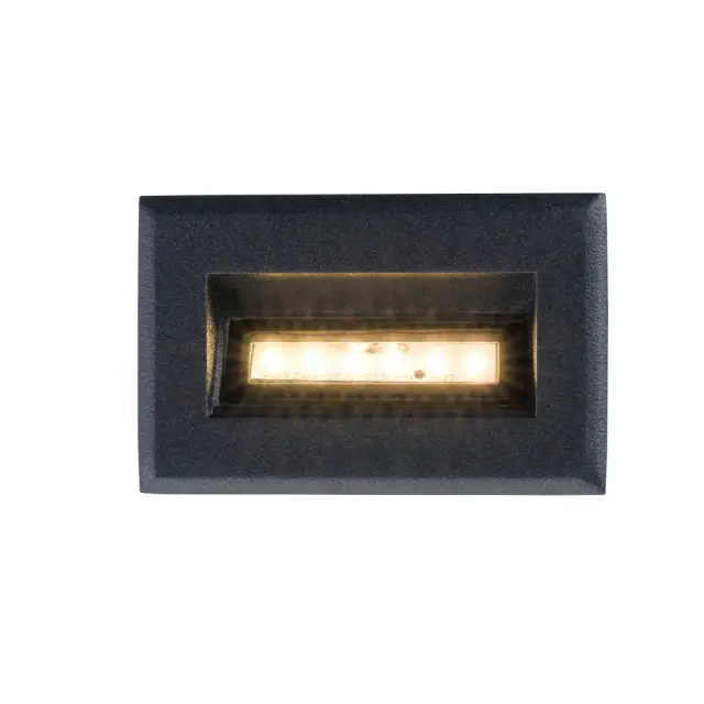 Встраиваемый в стену светильник Nowodvorski 8164 BAY LED — черный, ракурс 3