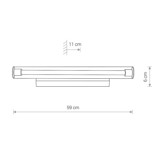 Подсветка для картин/зеркал Nowodvorski 8171 ION LED M — хром, ракурс 3