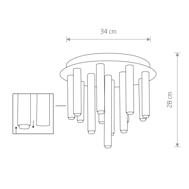 Светильник Nowodvorski 8355 STALACTITE — черный, ракурс 2