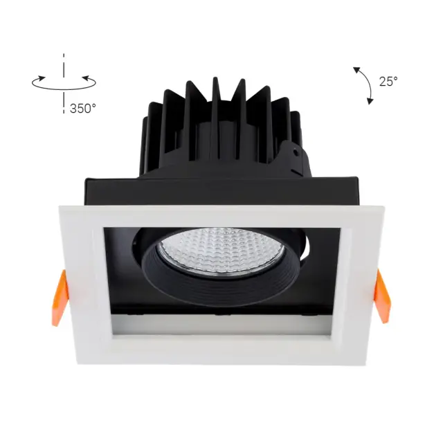 Точечный светильник Nowodvorski 8722 DIA LED — белый, ракурс 2