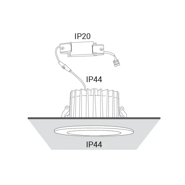 Точечный светильник Nowodvorski 8768 KEA LED — белый, ракурс 3