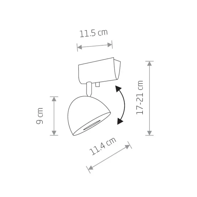 Спот Nowodvorski 8838 VESPA — черный, ракурс 2