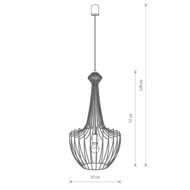 Светильник Nowodvorski 8851 LUKSOR S — черный, ракурс 3