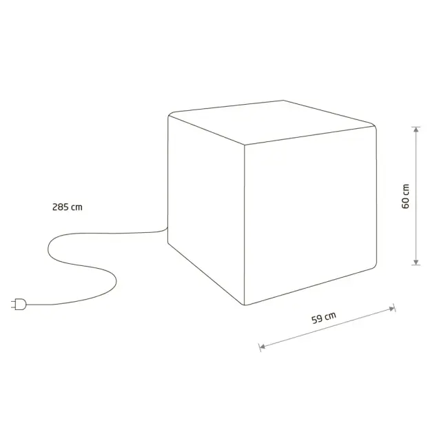 Уличный светильник Nowodvorski 8965 CUMULUS CUBE — белый, ракурс 2