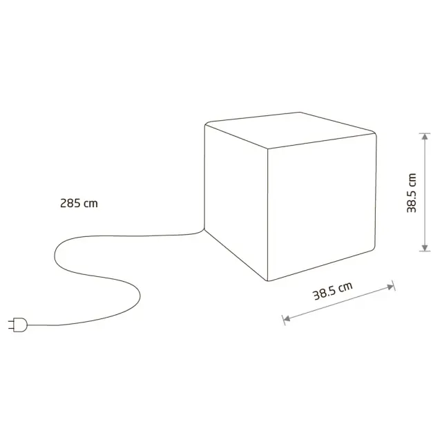 Уличный светильник Nowodvorski 8966 CUMULUS CUBE — белый, ракурс 2