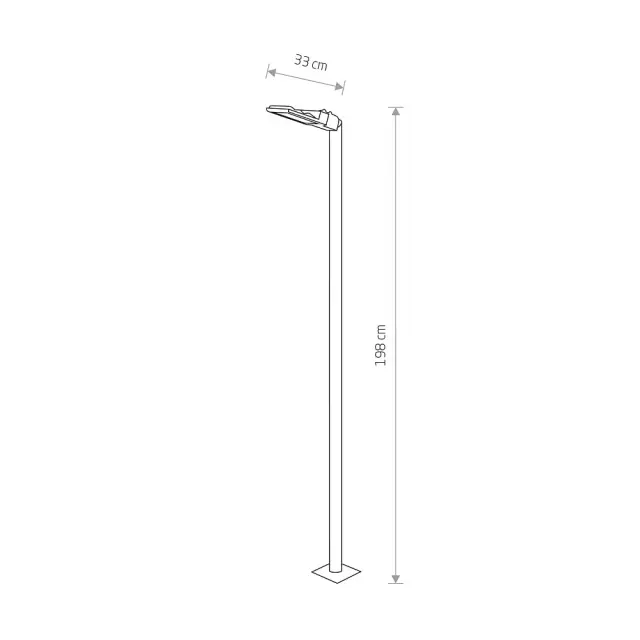 Фонарный столб Nowodvorski 9252 PATHWAY LED — черный, ракурс 2