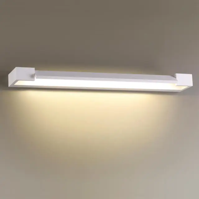 Настенный светильник Odeon Light матовый белый с акриловым рассеивателем, линейная форма, ракурс 4