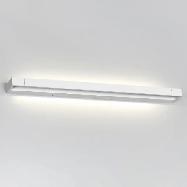 Накладное бра Odeon Light минималистичного дизайна, белый матовый металл с акриловым рассеивателем, ракурс 2
