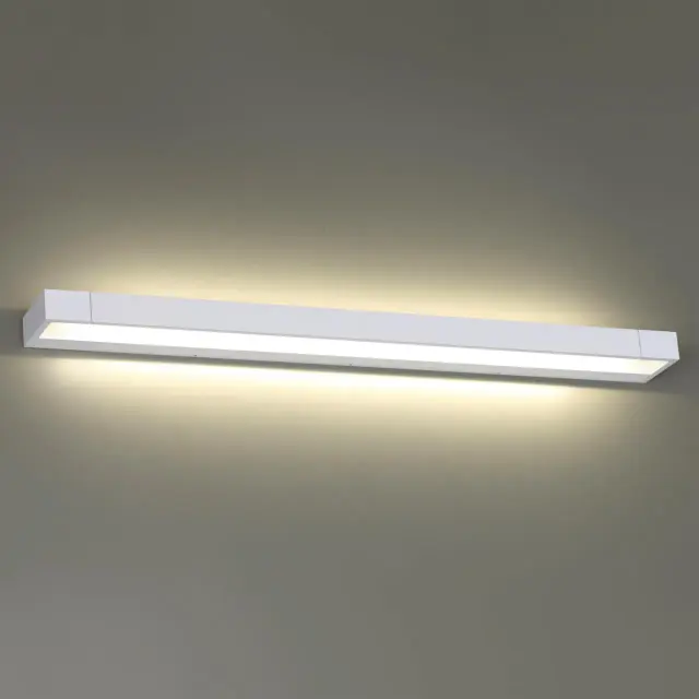 Накладное бра Odeon Light минималистичного дизайна, белый матовый металл с акриловым рассеивателем, ракурс 3