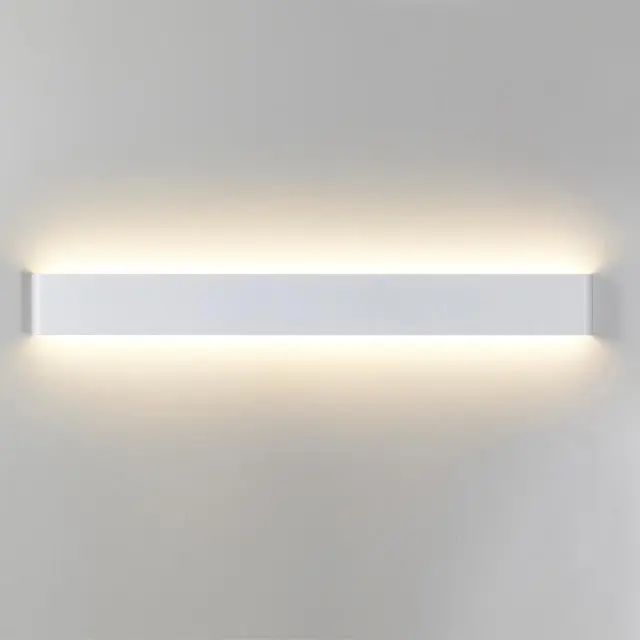 Накладное бра Odeon Light белый матовый металл, минималистичный дизайн, прямоугольная форма, ракурс 3
